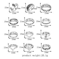 Cross-border New European And American Fashion Personality Ring Set