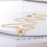 Fashion Double Love Pendant Necklace