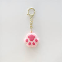 Cartoon Cat Claw Anti-lost Locator Silicone Keychain