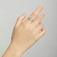 Women's Fashion Sterling Silver Hug Ring