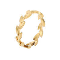 New Fashion Leaves Titanium Steel Ring Rattan Willow Branch