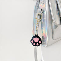 Cartoon Cat Claw Anti-lost Locator Silicone Keychain