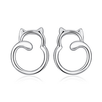 Happy Kitty Stud Earrings