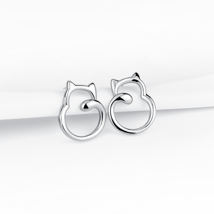 Happy Kitty Stud Earrings