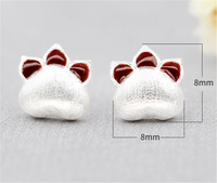 Paw Shape Stud Earrings