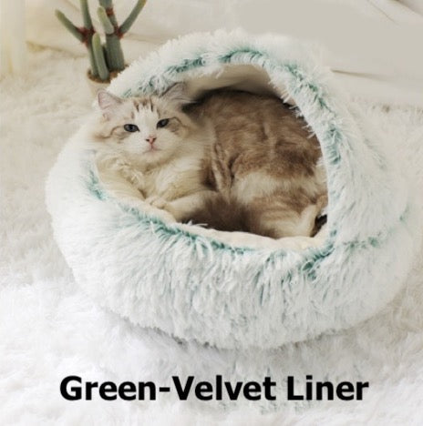 2-in-1 Nesting Cat Bed