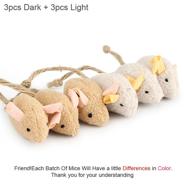 6pcs Catnip Mouse